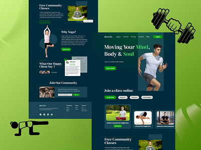 Yoga landing page