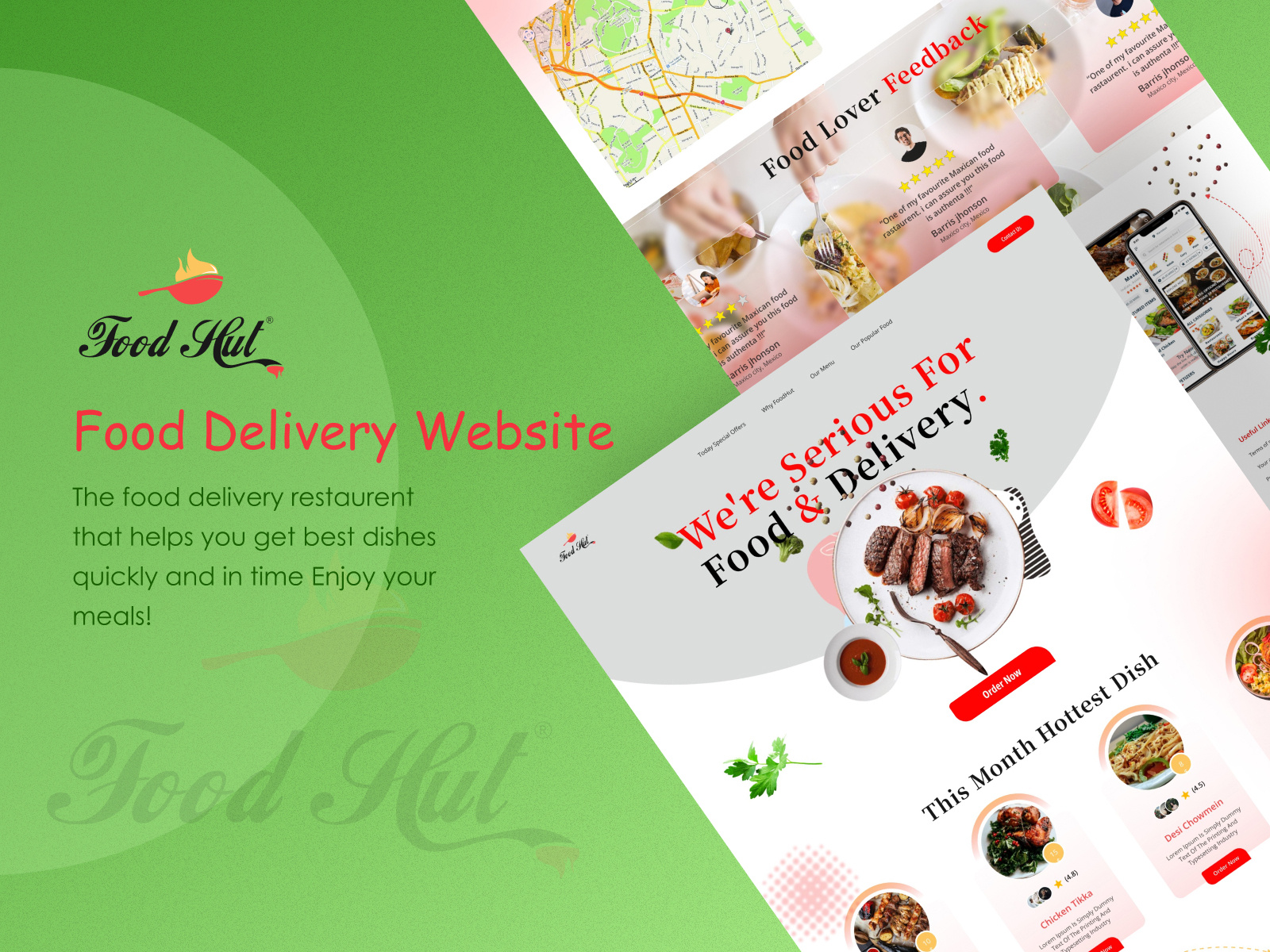 Food delivery website by Mahmuda Mim on Dribbble