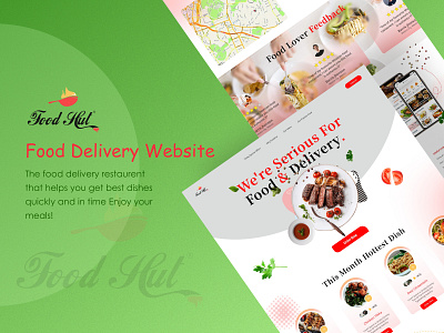 Food delivery website branding food delivery website graphic design restaurent landing page ui uiux visual design
