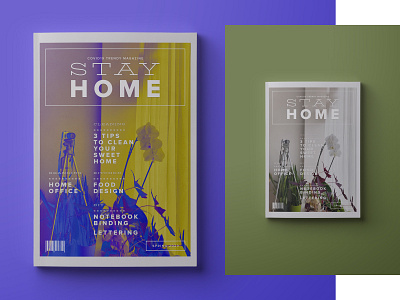 Stay Home Magazine Cover branding coverdesign design magazinecover stayhome