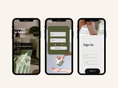 Adept App app figma ui uidesign ux uxdesign