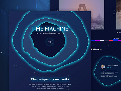 Concept for the Time Machine info page