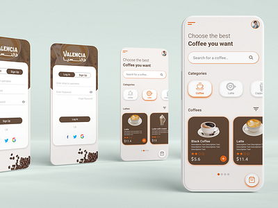 Valencia app - Coffee shop application