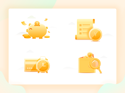 Financial Icon app design flat flat design icon illustration ui ux