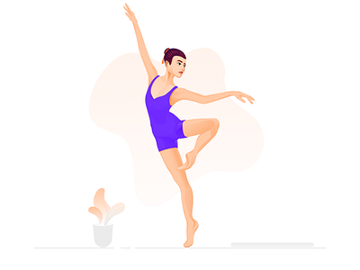 Yoga Girl branding design flat design icon illustration ui ux vector