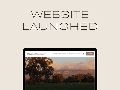 Local Community Website branding design web design