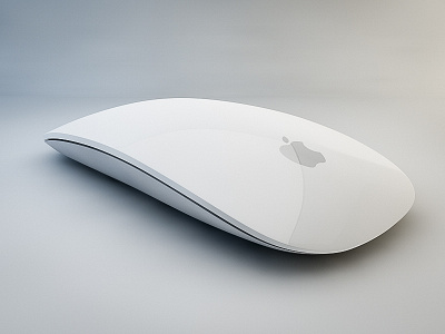 Apple Magic Mouse 3d apple c4d cinema computer glass magic mouse