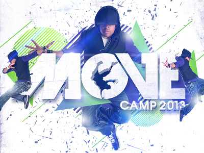 Move camp church graphics logo design move