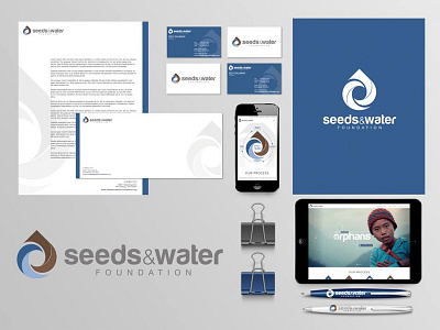 Seedsandwater branding design foundation logo marketing seeds water