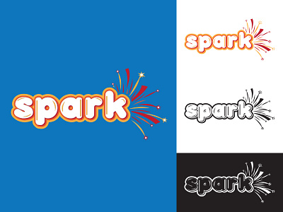 Spark Kids Logo church design fire flame illustrator kids logo ministry spark