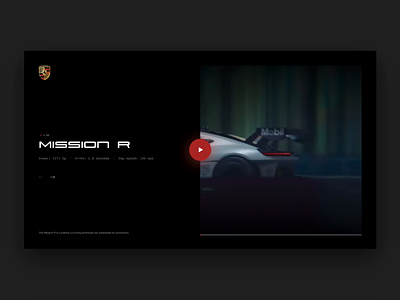 Video player transition 718 cayman 911 animation automotive car figma porsche principle prototype video videoplayer