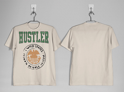 Hustler merch branding design illustration merch t shirt vector