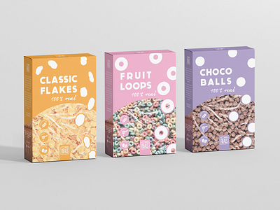 CeReals Cereal Box Packaging Design box brand identity branding cereal cornflakes design food graphic design illustration logo packaging visual identity