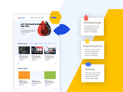 BUSINESS BLOCKS. 4 analytics business design graphic design homepage landing ui ux web design website