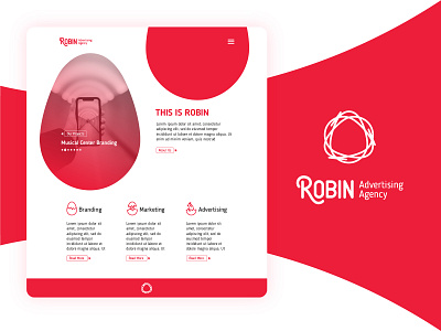ROBIN. Advertising Agency. agency brand visual branding egg graphic design logo nest ui ux visual identity