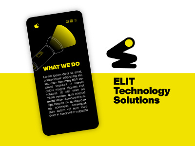 ELIT. Technology Solutions. Logo.