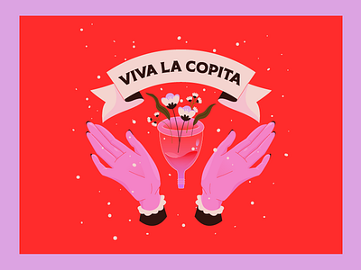 Viva la Copita animation design illustration vector woman