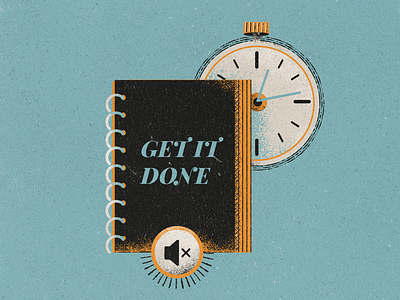 Get it done! illustration organization time vector