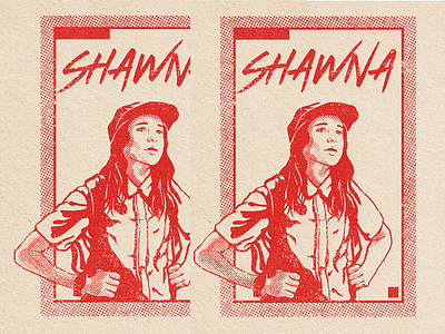 Shawna illustration love netflix retro vector vintage woman