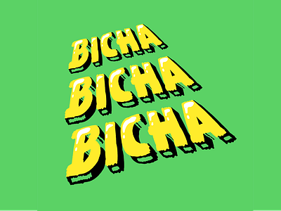 BICHA design illustration lettering snake type typeart typography vector vibora