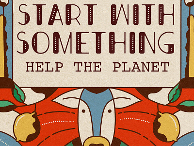 Help the planet cow illustration love planet plants vector vectorart vegetarian world