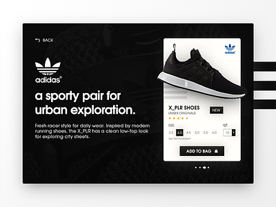 Adidas eCommerce Page