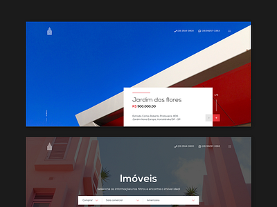 Veccon • Header pages arquitecture color design header interface minimal mobile site ui ux web xd