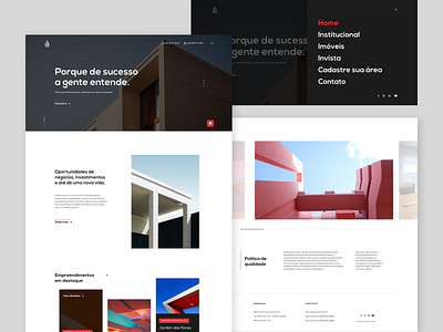 Veccon • Layout arquitecture color design home interface layout menu mobile site ui ux ux web