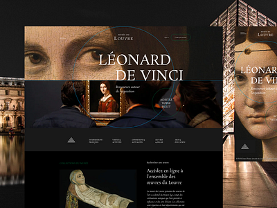 Louvre museum redesign branding clean design designisjustform type typography ui ux