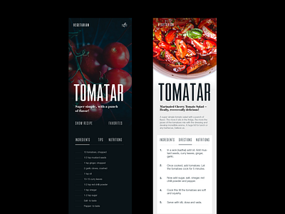 Vegeterian app concept