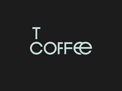 TCoffee Logo branding clean design designisjustform logo minimal sign type typography
