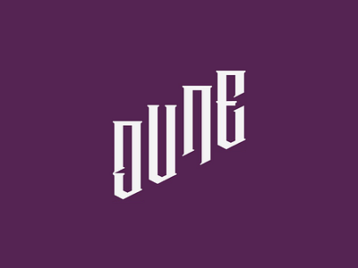 DUNE LOGO CONCEPT design designisjustform logo sign type typography
