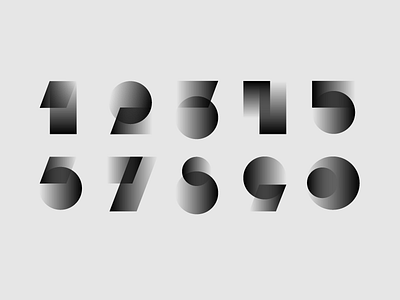 Numbers designisjustform logo numbers sign type