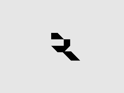 R designisjustform logo rlogo sign type