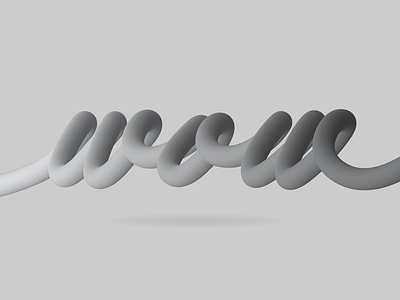 WOW Spline design designisjustform logo sign type