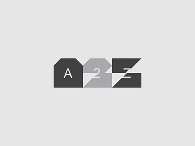 A2Z LOGO design designisjustform logo type typography