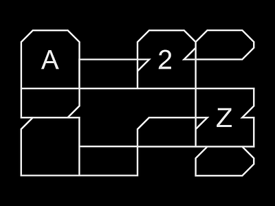 A2Z Identity design designisjustform logo sign type