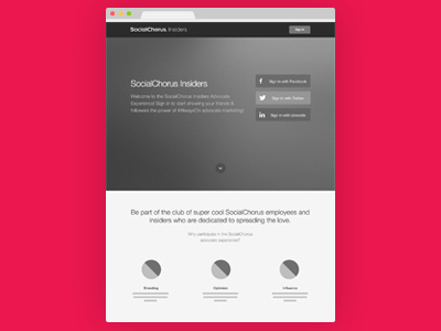 Landing Page wireframe