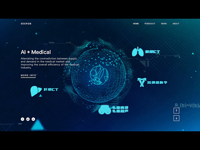 Video background ai banner ad hero homepage index medical care video