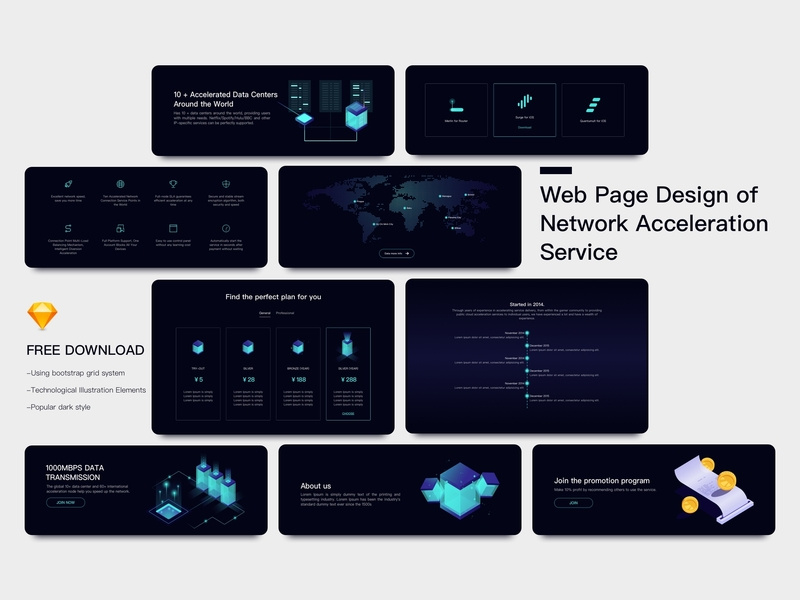 Web Page Ui Kits By Seergb On Dribbble