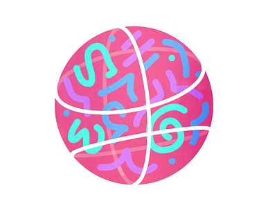 Dribbble doodle basketball colors design doodle dribbble illustration lines