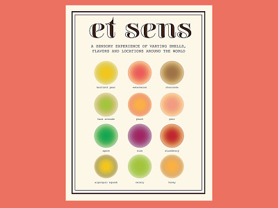 Et Sens branding food futures graphic design interaction sensory design speculative