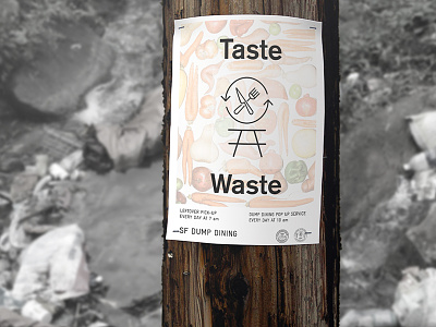 Taste Waste / Dump Dining Poster Series 