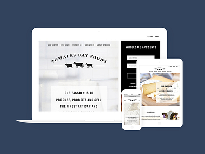 tomales bay foods web design