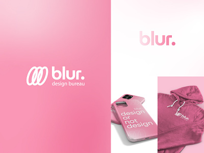 blur. Brand identity brand branding bureau color design digital flat graphic design identity logo logotype vector
