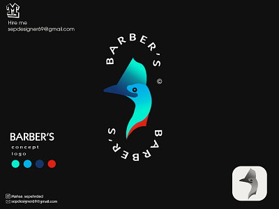 Barber's logo app branding design graphic design illustration logo typography ui ux vector