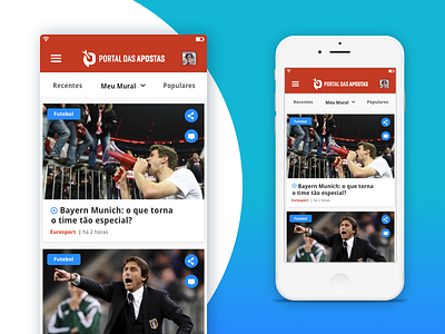 Betting News Platform - Mobile betting home iphone mobile news platform soccer sport web