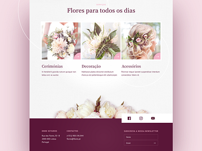 Florist Homepage Concept