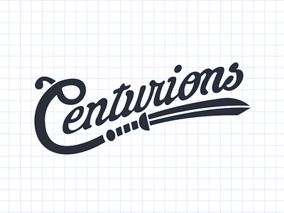 Centurions logo baseball centurion design edmonton illustration logo sketch yeg