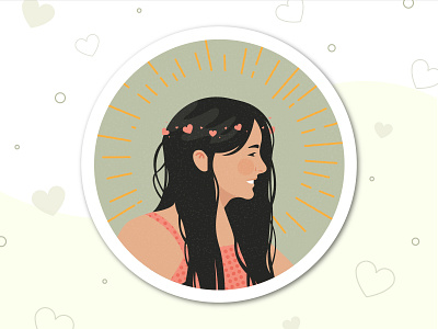 Bonita branding coaster design edmonton face illustration stickermule vector wedding